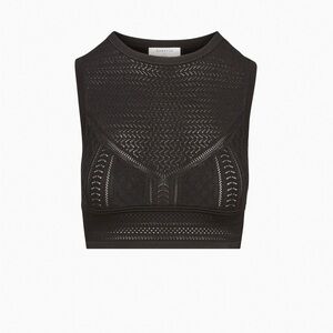 Babaton Black Pointelle Tank